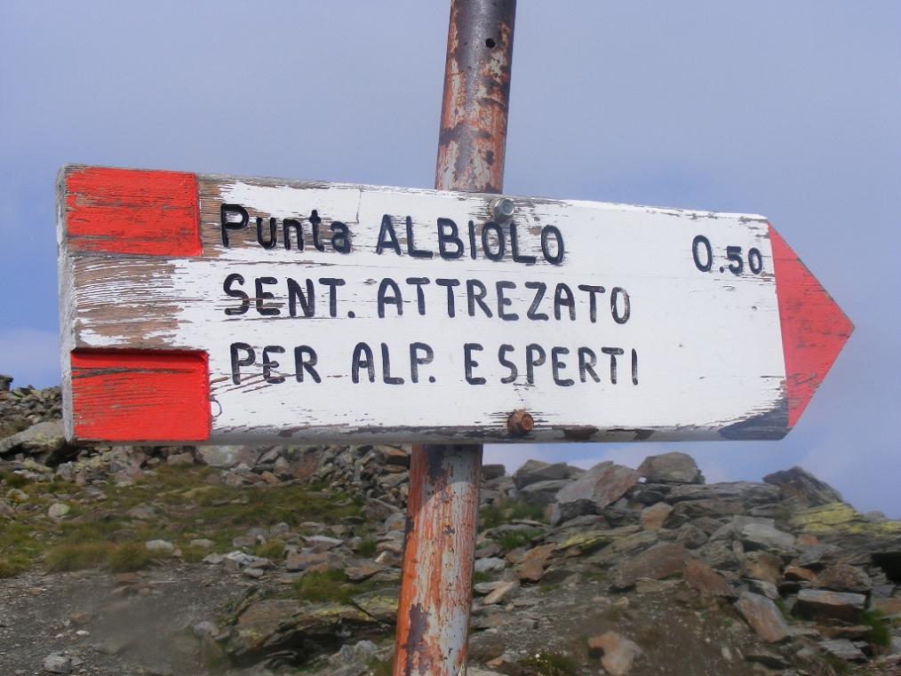 Il sentiero degli alpini del monte Albiolo
